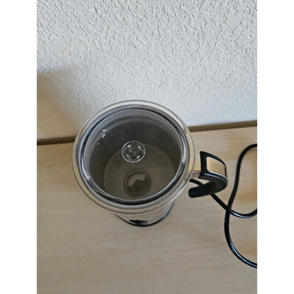 EZBASICS Electric Milk Frother Steamer Stainless Steel Hot Cold Foam Maker